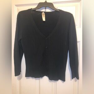Classic Black Women's Cardigan Sweater